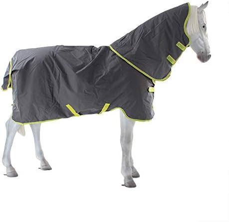 Couverture de sport imperméable Horseware Amigo Hero 900 Plus DF - Gris/citron vert 100 g: confort et protection pour votre cheval – Image 2